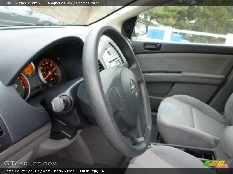 Magnetic Gray / Charcoal/Steel 2008 Nissan Sentra 2.0