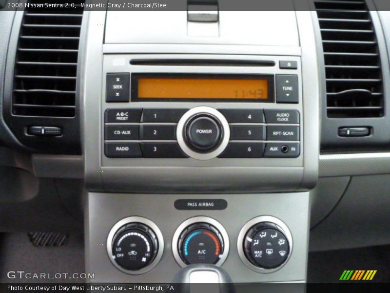 Magnetic Gray / Charcoal/Steel 2008 Nissan Sentra 2.0