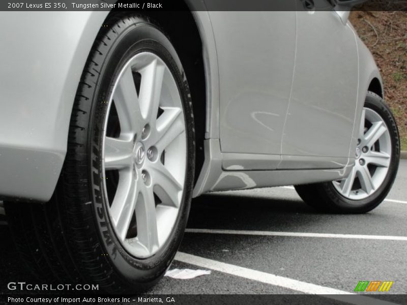 Tungsten Silver Metallic / Black 2007 Lexus ES 350