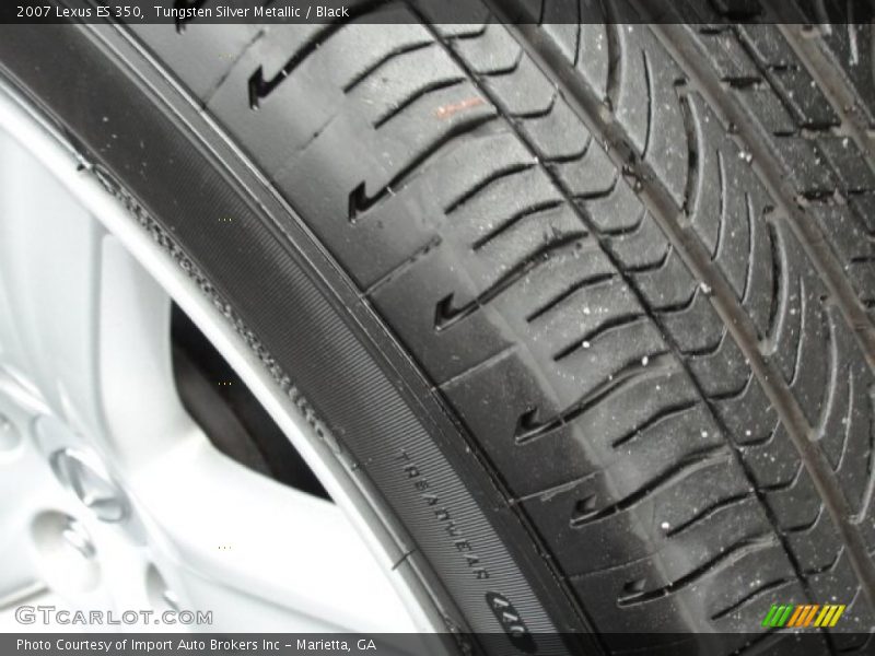 Tungsten Silver Metallic / Black 2007 Lexus ES 350