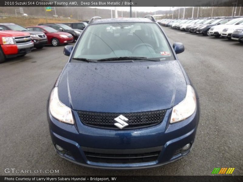 Deep Sea Blue Metallic / Black 2010 Suzuki SX4 Crossover Touring AWD