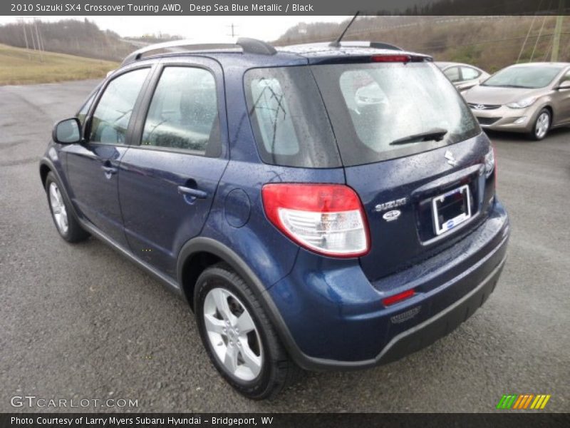 Deep Sea Blue Metallic / Black 2010 Suzuki SX4 Crossover Touring AWD