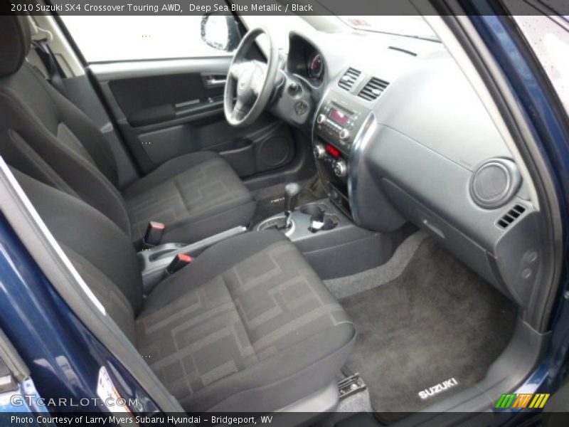 Deep Sea Blue Metallic / Black 2010 Suzuki SX4 Crossover Touring AWD