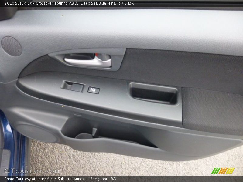 Deep Sea Blue Metallic / Black 2010 Suzuki SX4 Crossover Touring AWD