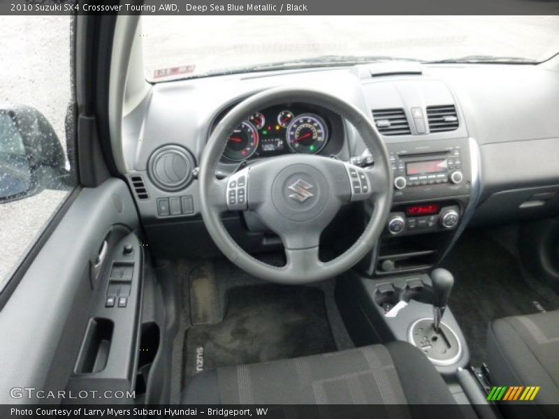 Deep Sea Blue Metallic / Black 2010 Suzuki SX4 Crossover Touring AWD