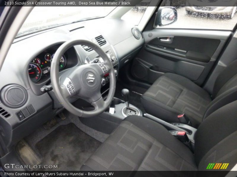 Deep Sea Blue Metallic / Black 2010 Suzuki SX4 Crossover Touring AWD