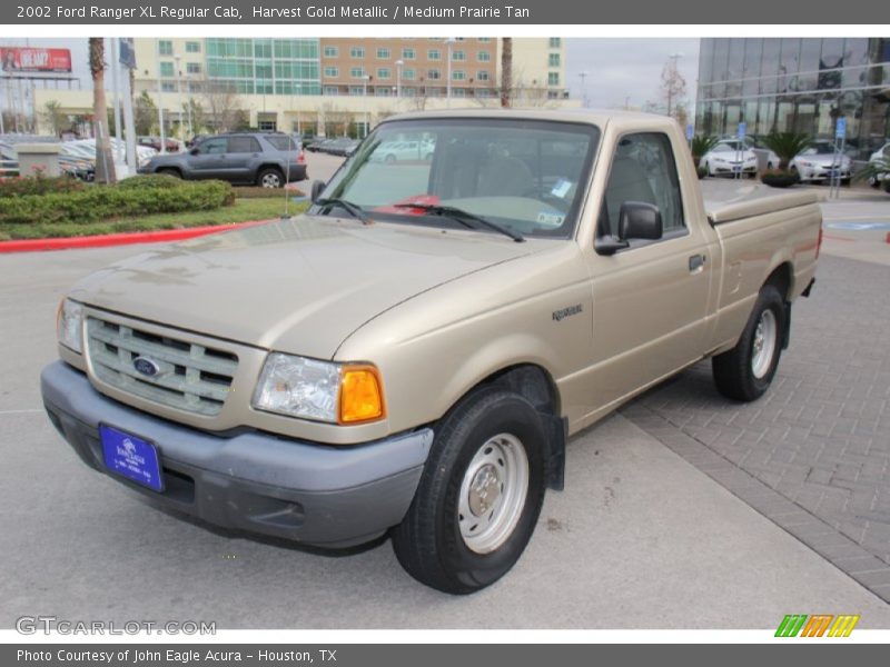 Harvest Gold Metallic / Medium Prairie Tan 2002 Ford Ranger XL Regular Cab
