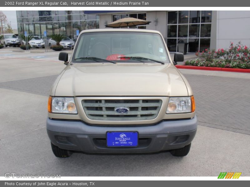 Harvest Gold Metallic / Medium Prairie Tan 2002 Ford Ranger XL Regular Cab
