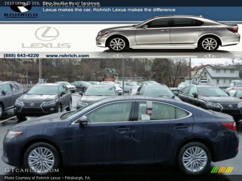 Deep Sea Blue Mica / Parchment 2013 Lexus ES 350