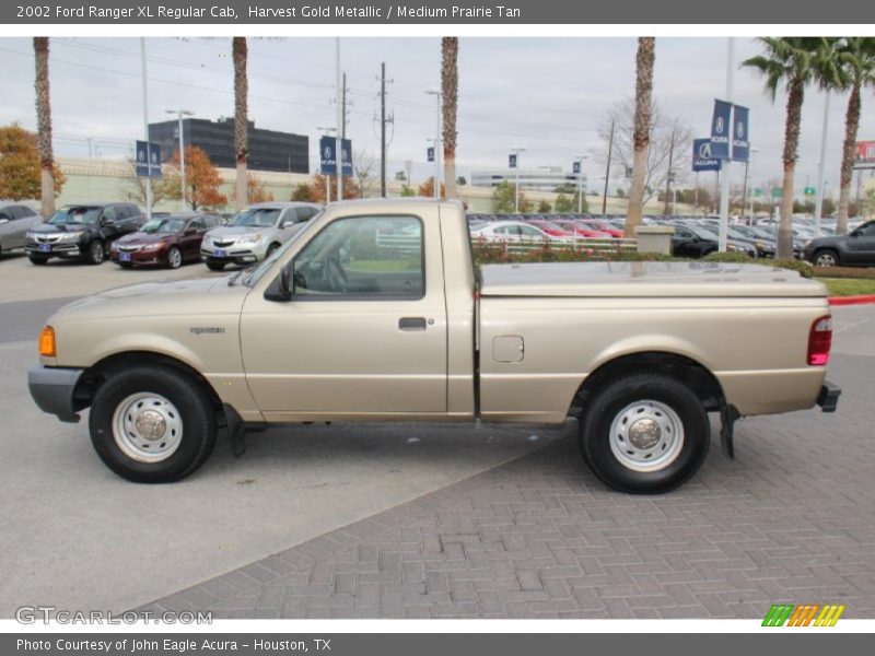 Harvest Gold Metallic / Medium Prairie Tan 2002 Ford Ranger XL Regular Cab