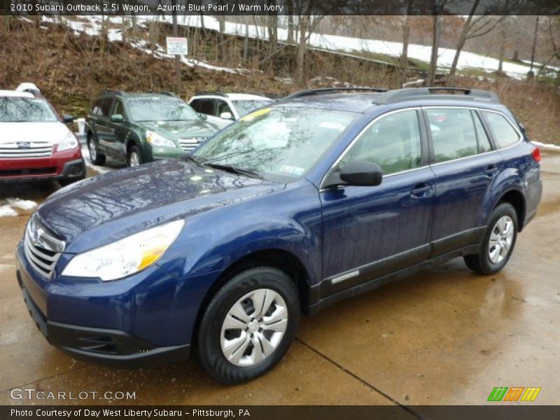 Azurite Blue Pearl / Warm Ivory 2010 Subaru Outback 2.5i Wagon