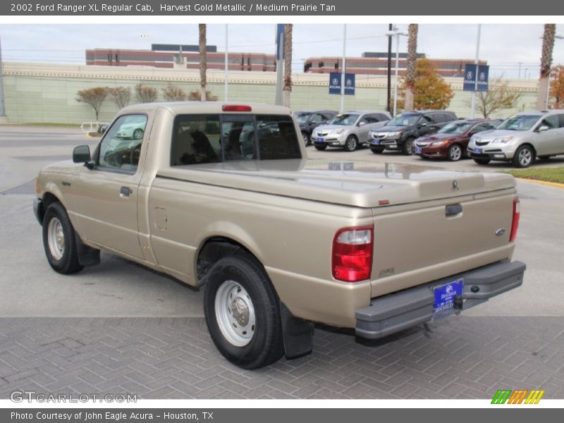 Harvest Gold Metallic / Medium Prairie Tan 2002 Ford Ranger XL Regular Cab