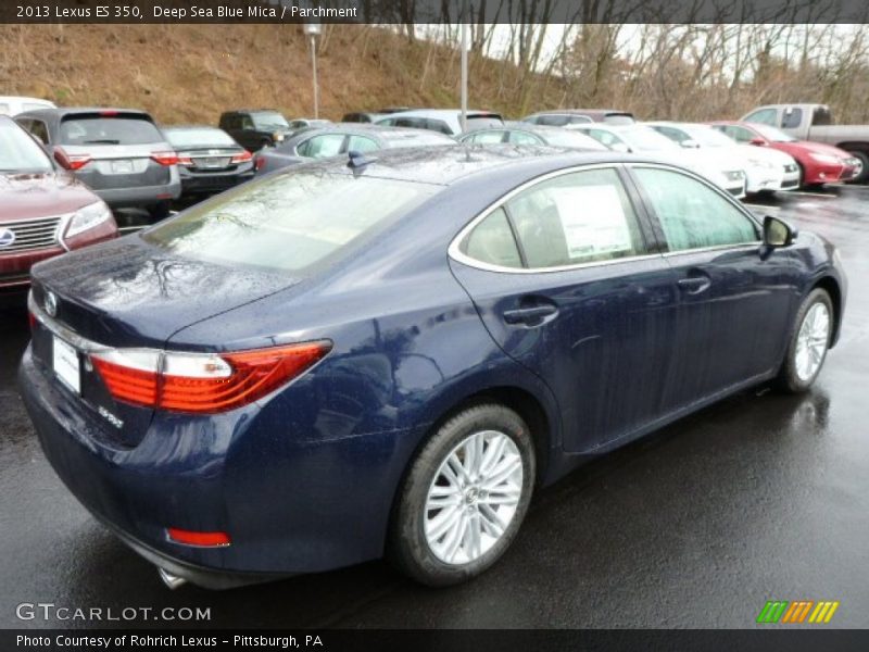 Deep Sea Blue Mica / Parchment 2013 Lexus ES 350