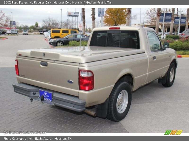 Harvest Gold Metallic / Medium Prairie Tan 2002 Ford Ranger XL Regular Cab