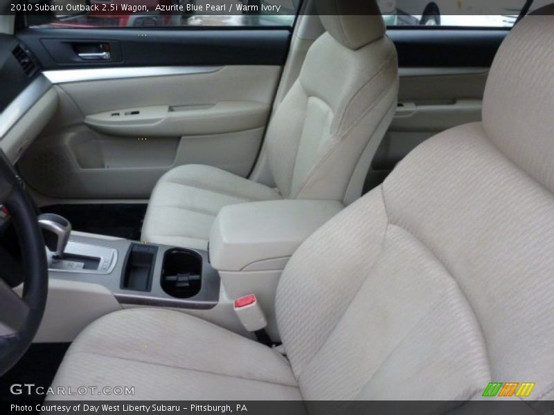 Azurite Blue Pearl / Warm Ivory 2010 Subaru Outback 2.5i Wagon