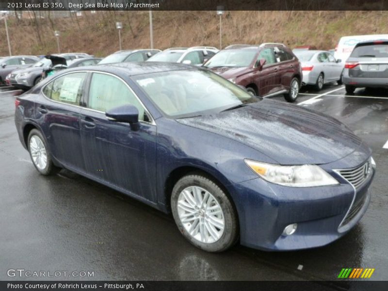 Deep Sea Blue Mica / Parchment 2013 Lexus ES 350