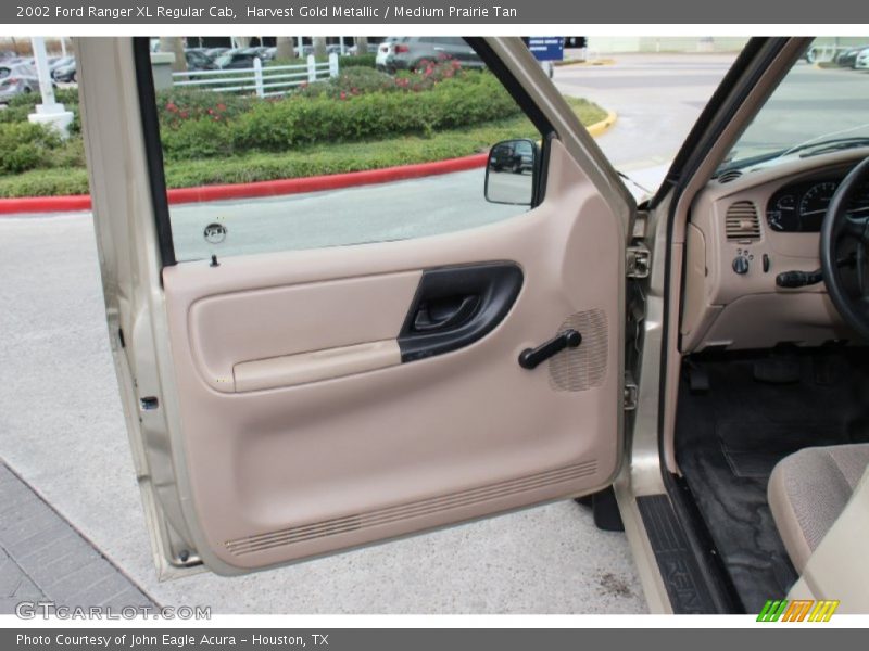 Harvest Gold Metallic / Medium Prairie Tan 2002 Ford Ranger XL Regular Cab