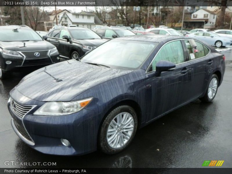 Deep Sea Blue Mica / Parchment 2013 Lexus ES 350
