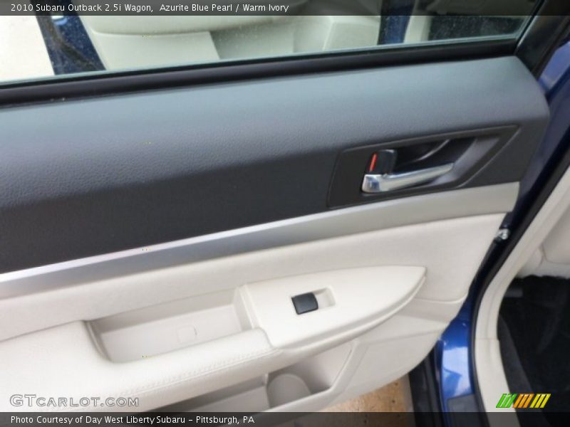 Azurite Blue Pearl / Warm Ivory 2010 Subaru Outback 2.5i Wagon