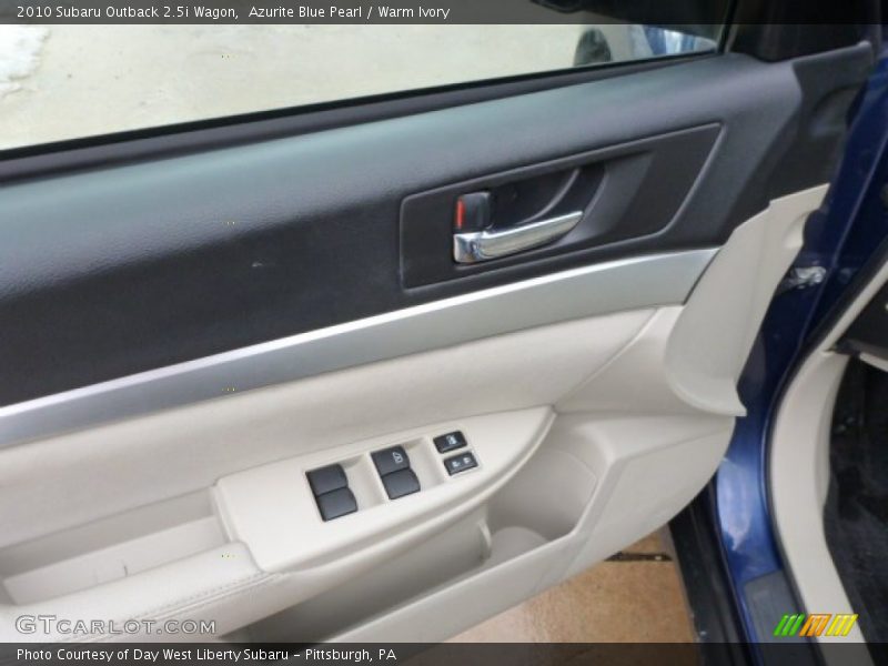 Azurite Blue Pearl / Warm Ivory 2010 Subaru Outback 2.5i Wagon