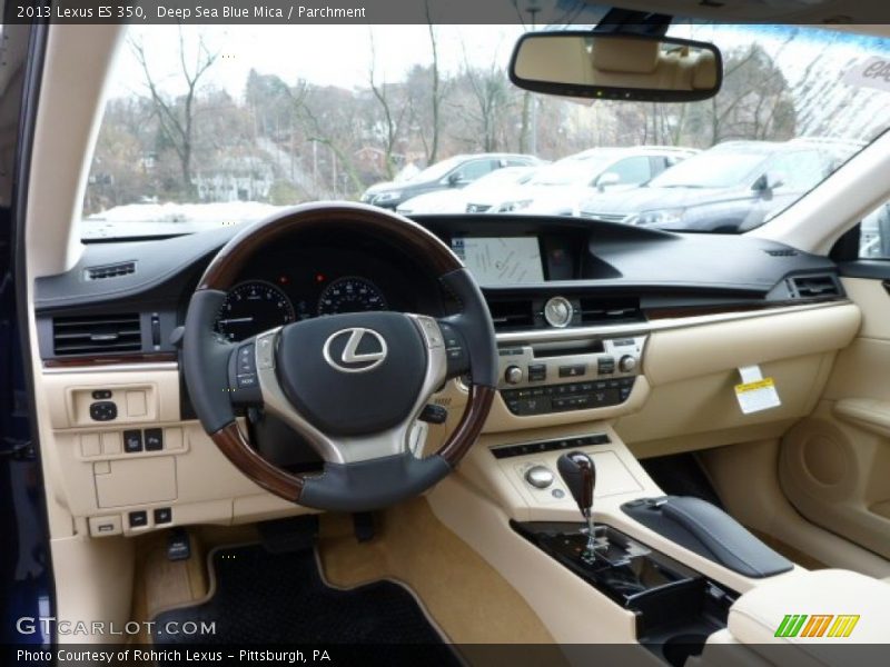 Deep Sea Blue Mica / Parchment 2013 Lexus ES 350