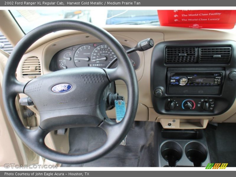Harvest Gold Metallic / Medium Prairie Tan 2002 Ford Ranger XL Regular Cab
