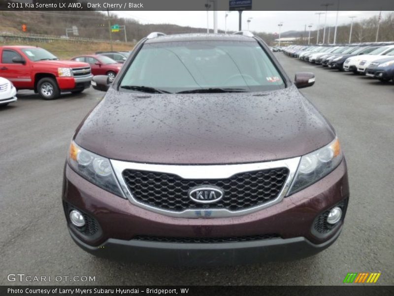 Dark Cherry / Black 2011 Kia Sorento LX AWD