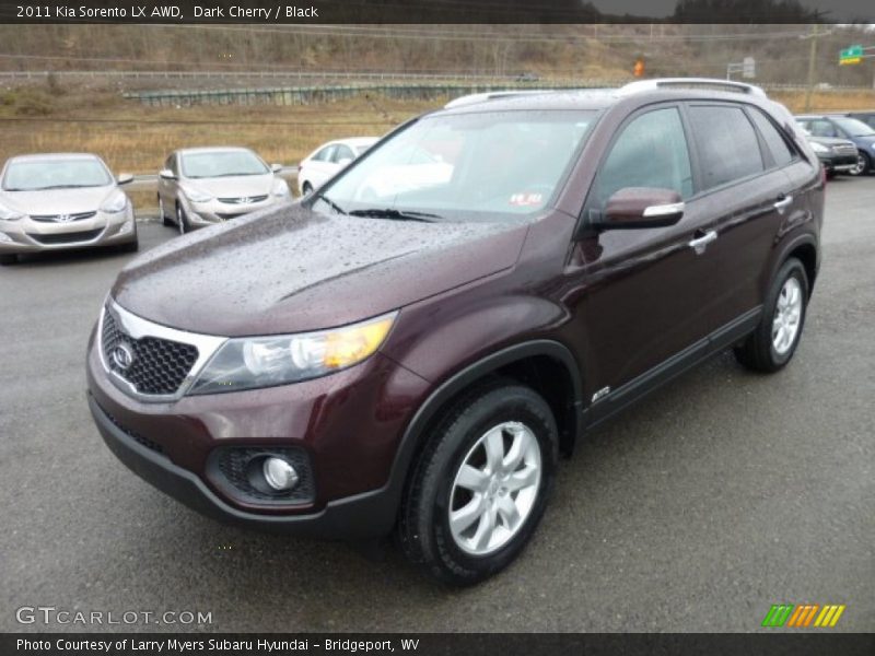 Dark Cherry / Black 2011 Kia Sorento LX AWD