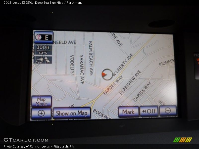 Deep Sea Blue Mica / Parchment 2013 Lexus ES 350
