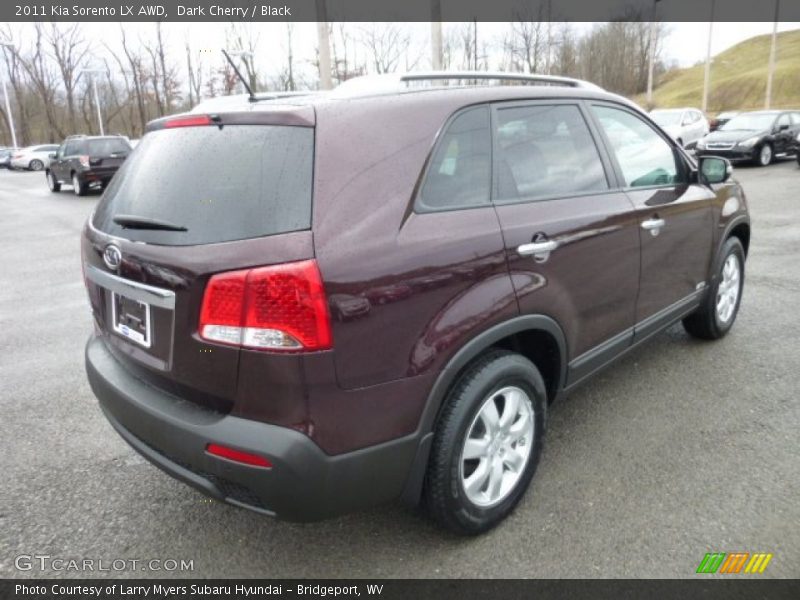 Dark Cherry / Black 2011 Kia Sorento LX AWD