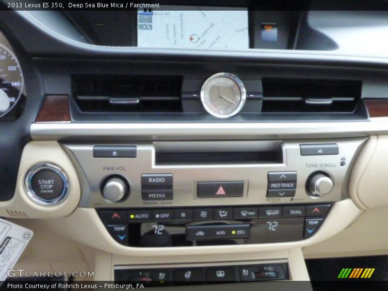 Deep Sea Blue Mica / Parchment 2013 Lexus ES 350