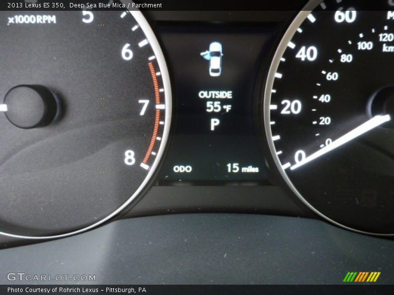 Deep Sea Blue Mica / Parchment 2013 Lexus ES 350