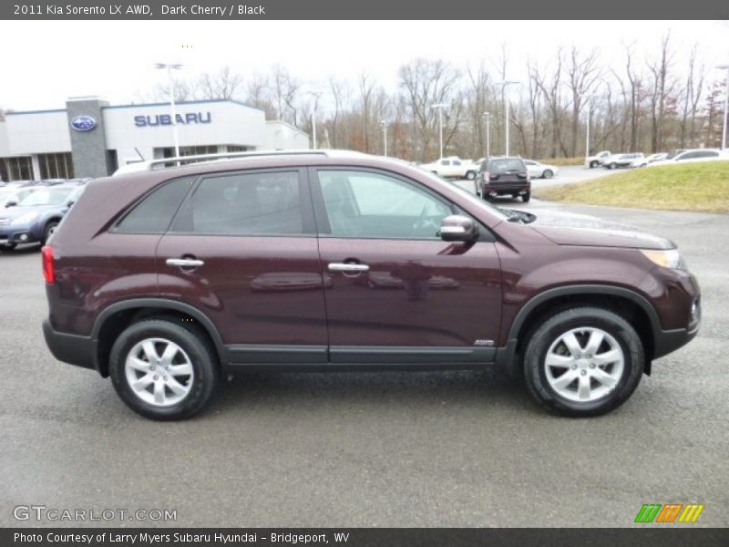 Dark Cherry / Black 2011 Kia Sorento LX AWD