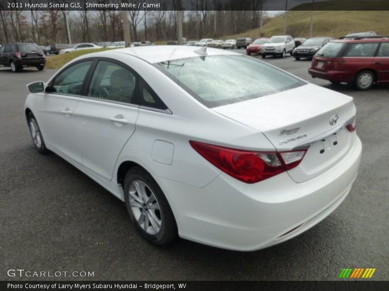 Shimmering White / Camel 2011 Hyundai Sonata GLS