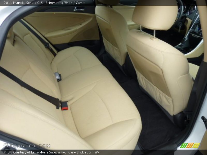 Shimmering White / Camel 2011 Hyundai Sonata GLS
