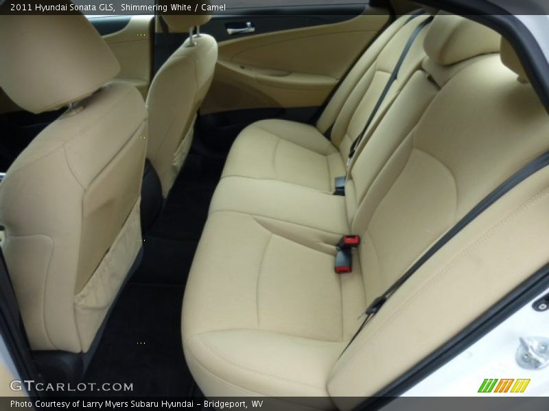 Shimmering White / Camel 2011 Hyundai Sonata GLS