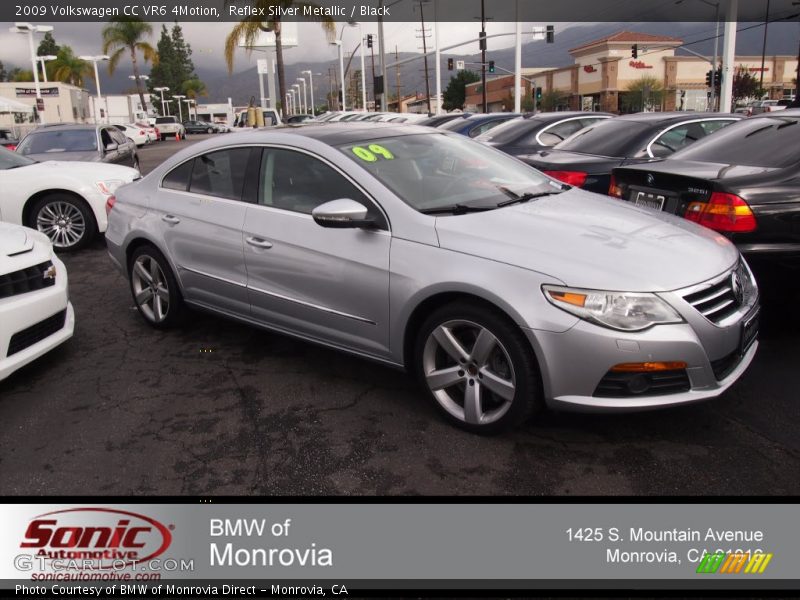 Reflex Silver Metallic / Black 2009 Volkswagen CC VR6 4Motion
