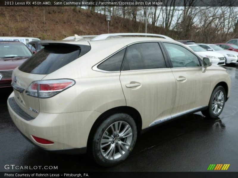 Satin Cashmere Metallic / Parchment/Espresso Birds Eye Maple 2013 Lexus RX 450h AWD