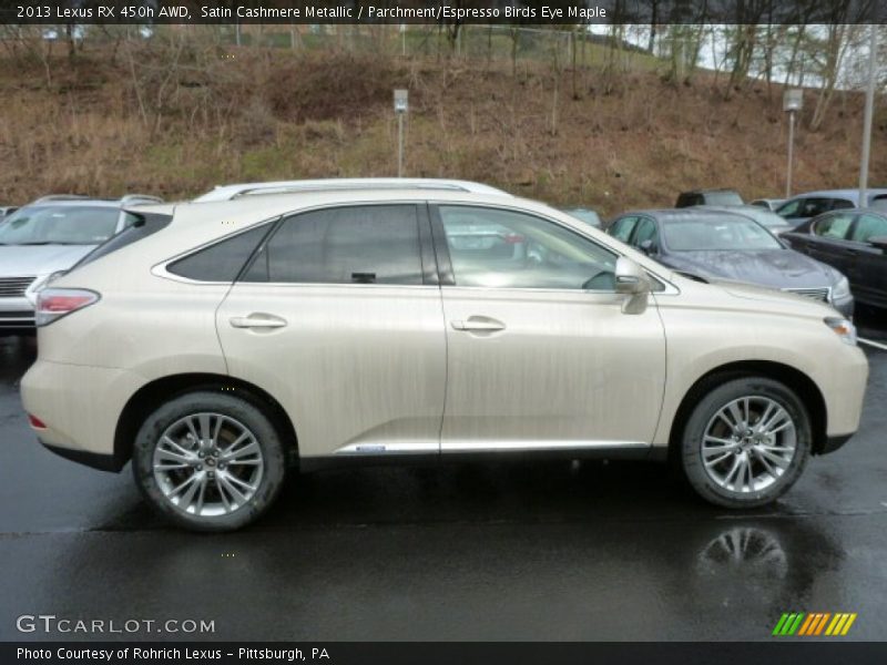 Satin Cashmere Metallic / Parchment/Espresso Birds Eye Maple 2013 Lexus RX 450h AWD