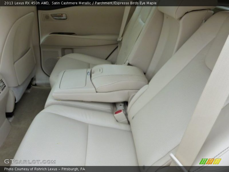 Satin Cashmere Metallic / Parchment/Espresso Birds Eye Maple 2013 Lexus RX 450h AWD