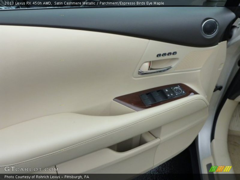 Satin Cashmere Metallic / Parchment/Espresso Birds Eye Maple 2013 Lexus RX 450h AWD