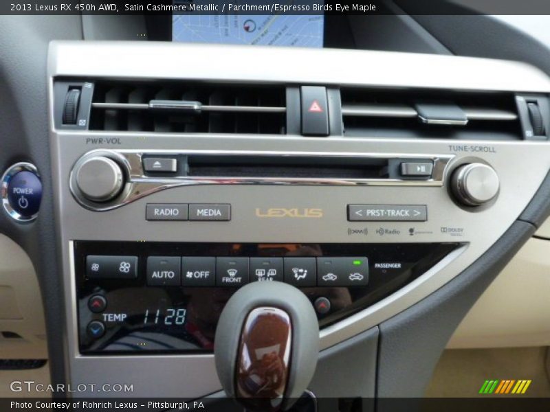 Satin Cashmere Metallic / Parchment/Espresso Birds Eye Maple 2013 Lexus RX 450h AWD