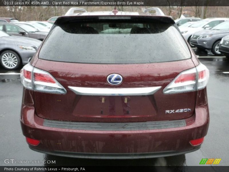 Claret Red Mica / Parchment/Espresso Birds Eye Maple 2013 Lexus RX 450h AWD