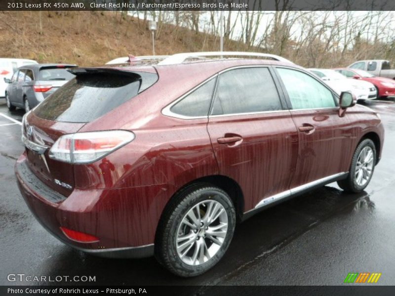 Claret Red Mica / Parchment/Espresso Birds Eye Maple 2013 Lexus RX 450h AWD