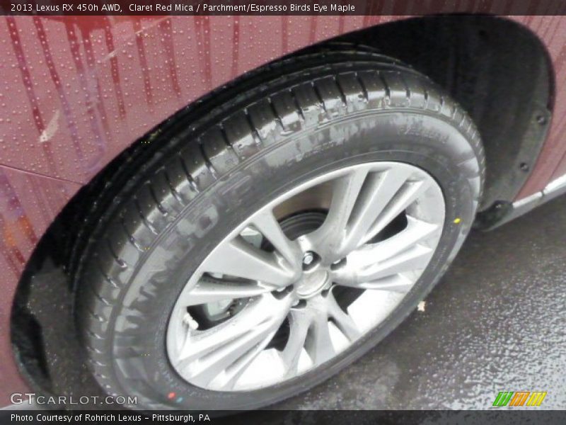 Claret Red Mica / Parchment/Espresso Birds Eye Maple 2013 Lexus RX 450h AWD