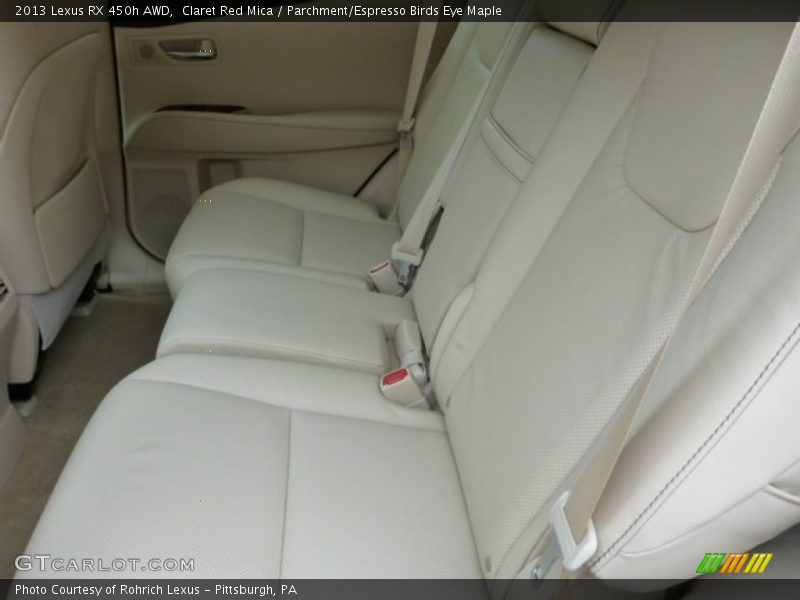 Claret Red Mica / Parchment/Espresso Birds Eye Maple 2013 Lexus RX 450h AWD