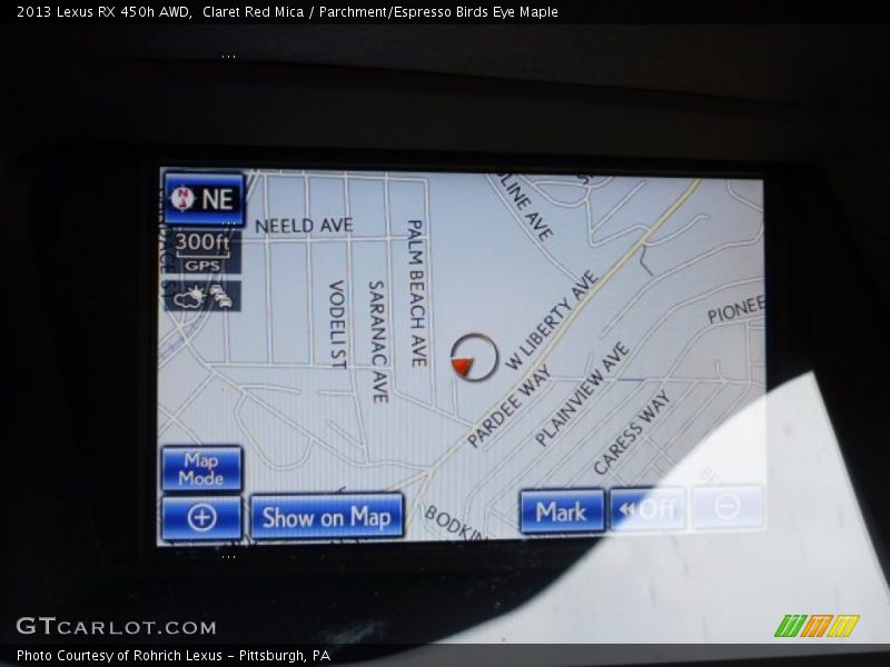 Claret Red Mica / Parchment/Espresso Birds Eye Maple 2013 Lexus RX 450h AWD
