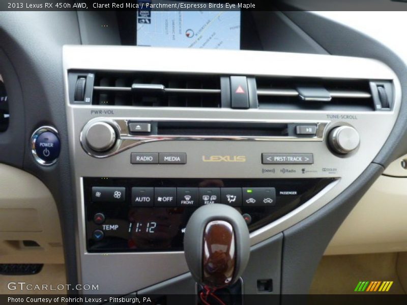 Claret Red Mica / Parchment/Espresso Birds Eye Maple 2013 Lexus RX 450h AWD
