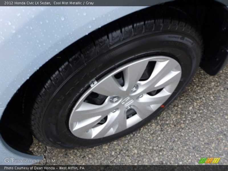 Cool Mist Metallic / Gray 2012 Honda Civic LX Sedan