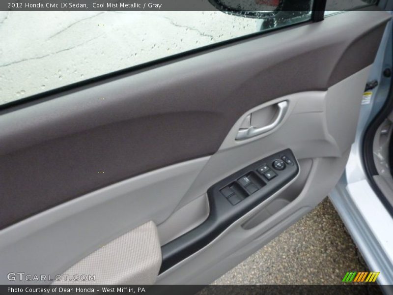 Cool Mist Metallic / Gray 2012 Honda Civic LX Sedan